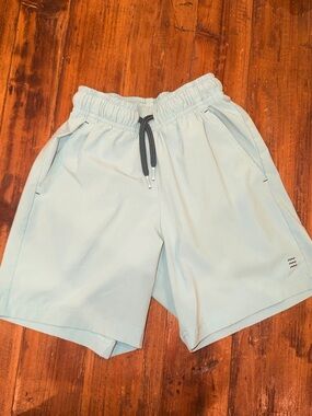 Free Fly Apparel Light Blue Kids Performance Drawstring Shorts